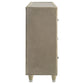 Lorient 8-drawer LED Bedroom Flame Box Dresser Ivory Camel