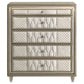 Lorient 5-drawer LED Chest of Drawers Ivory and Camel