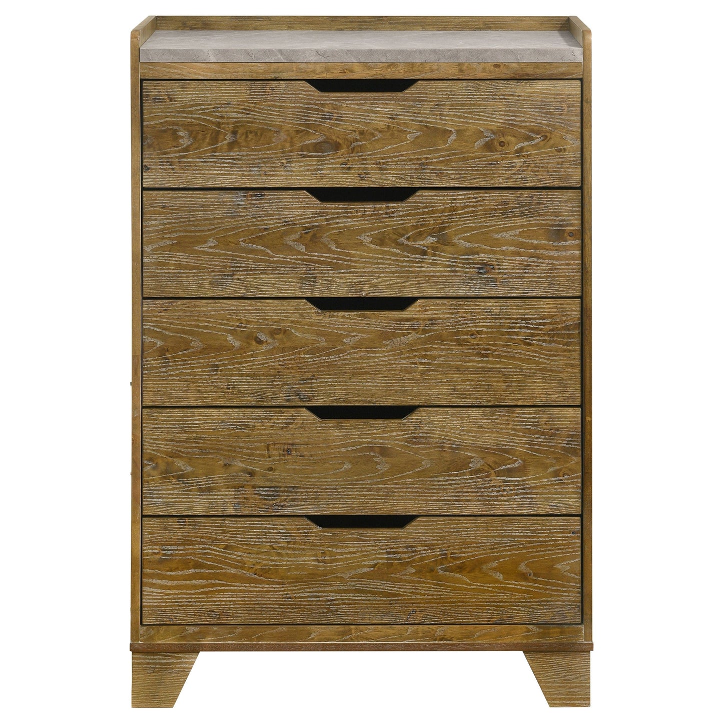 Henderson 5-drawer Bedroom Chest of Drawers Medium Oak