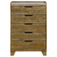Henderson 5-drawer Bedroom Chest of Drawers Medium Oak