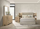 Arielle 4-piece Queen Bedroom Set Light Oak