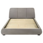Mokena 46-inch Upholstered Eastern King Platform Bed Taupe