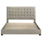 Medley Genuine Leather Eastern King Platform Bed Tan