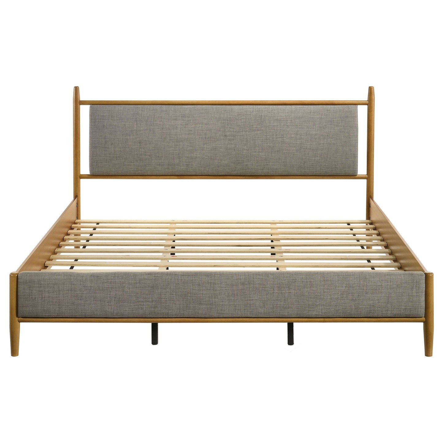 Mason 46-inch Eastern King Panel Platform Bed Light Brown