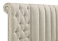 Sonya 4-piece Upholstered Eastern King Bedroom Set Ivory