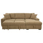 Pastrana Upholstered Sleeper Sectional Sofa RAF Chaise Camel