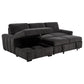 Pastrana Upholstered Sleeper Sectional Sofa LAF Chaise Grey