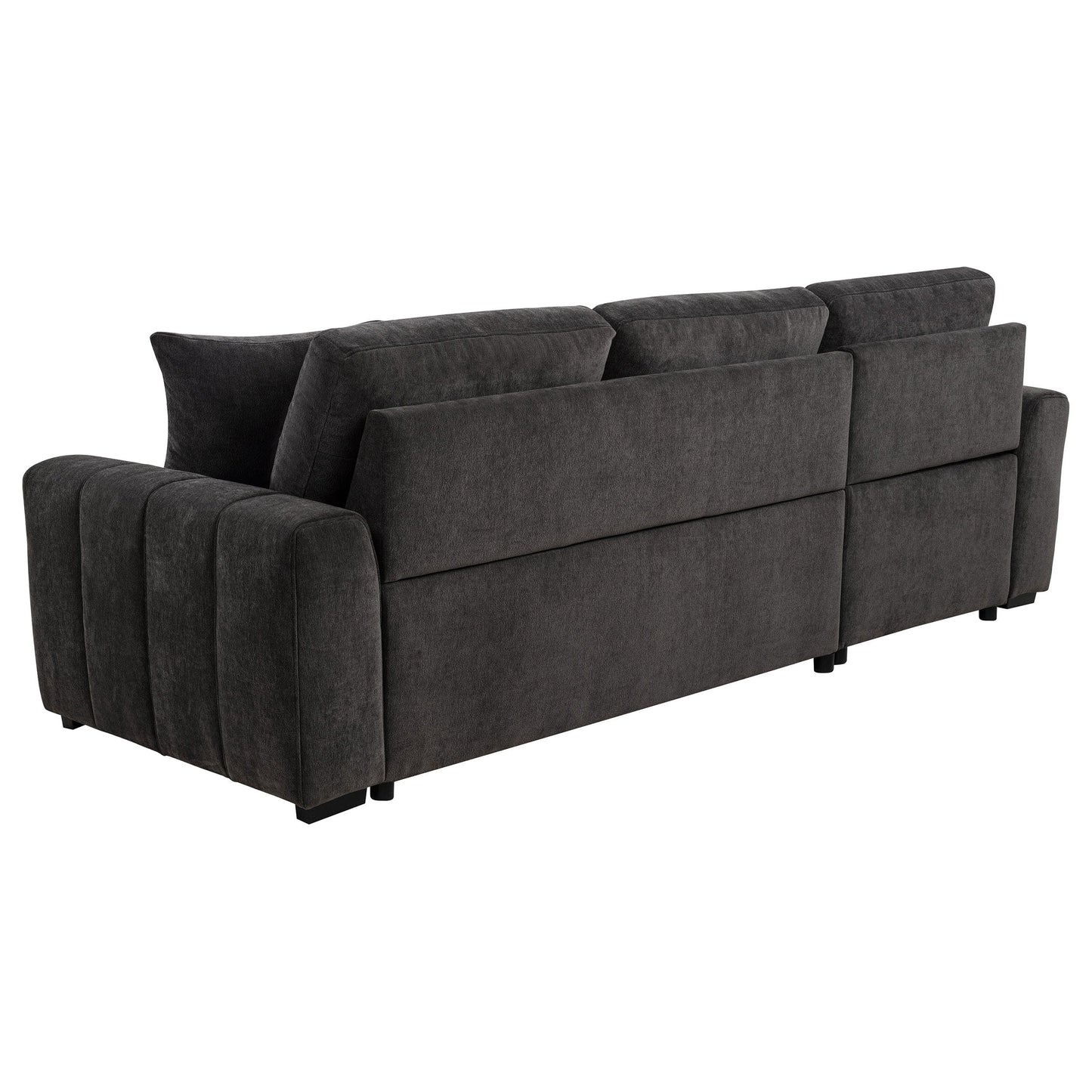 Pastrana Upholstered Sleeper Sectional Sofa LAF Chaise Grey