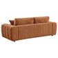 Burnett 2-piece Chenille Upholstered Sofa Set Burnt Orange