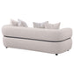 Jeanette 84-inch Fabric Upholstered Round Arm Sofa Beige