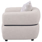 Jeanette Fabric Upholstered Round Arm Accent Chair Beige