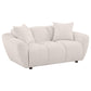 Destino Chenille Upholstered Splayed Arm Loveseat Greige