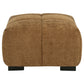 Octavia Fabric Upholstered Rectangular Ottoman Amber