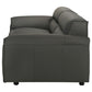 Buxton Top Grain Leather Upholstered Sofa Graphite