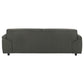 Buxton Top Grain Leather Upholstered Sofa Graphite
