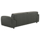 Buxton Top Grain Leather Upholstered Sofa Graphite