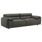 Buxton 2-piece Leather Upholstered Sofa Set Graphite