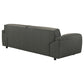 Buxton Top Grain Leather Upholstered Sofa Graphite