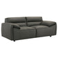 Buxton 2-piece Leather Upholstered Sofa Set Graphite