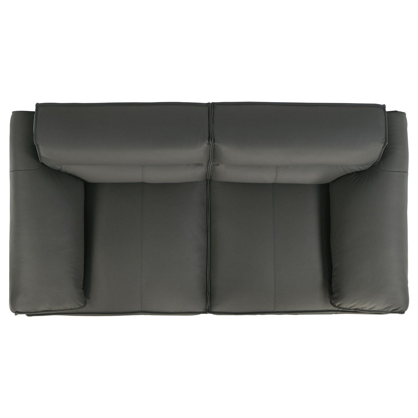 Buxton 2-piece Leather Upholstered Sofa Set Graphite