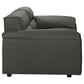 Buxton 2-piece Leather Upholstered Sofa Set Graphite
