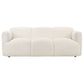 Dorset Fabric Upholstered Round Track Arm Sofa White