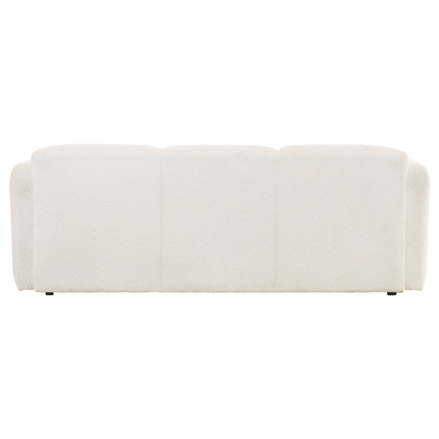 Dorset Fabric Upholstered Round Track Arm Sofa White