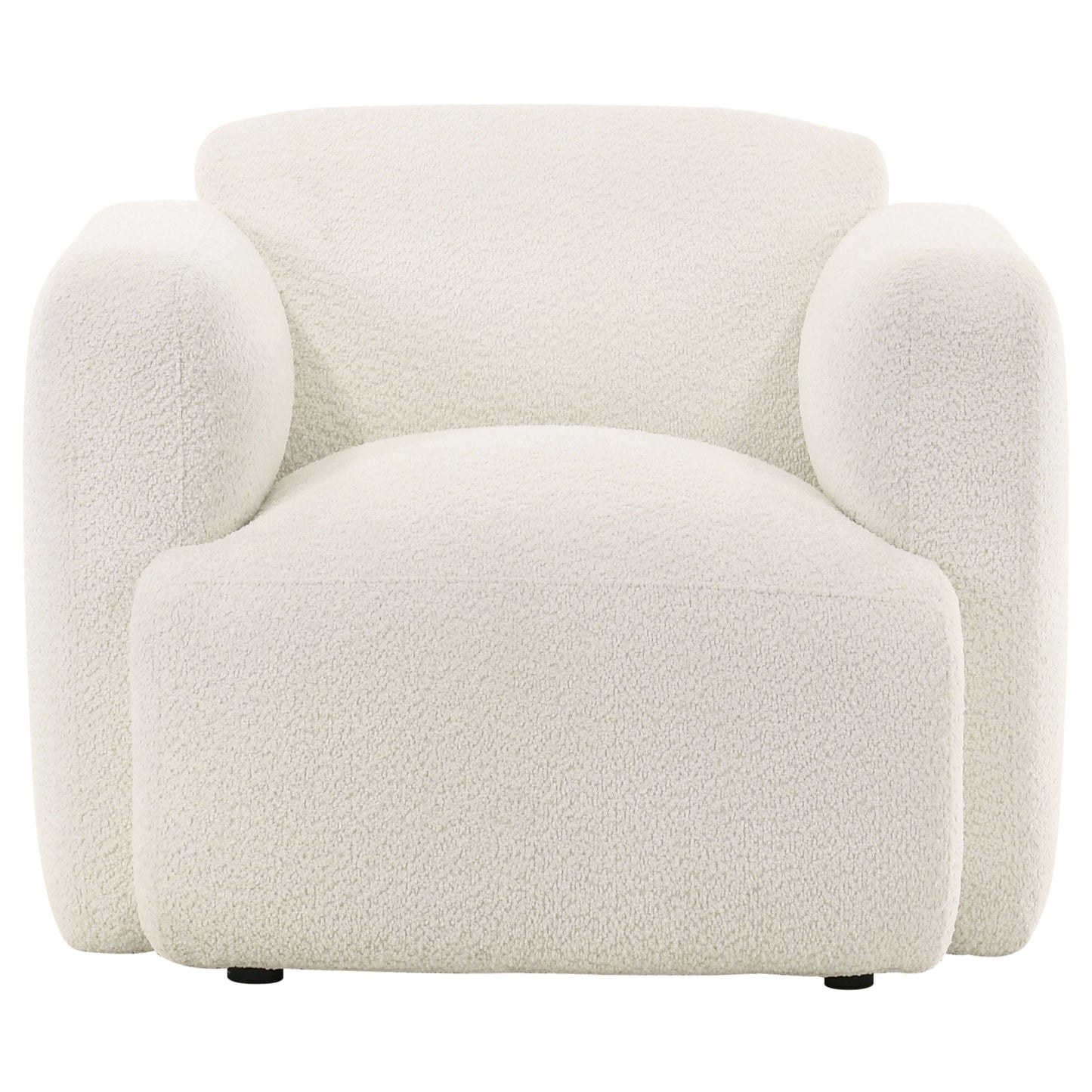 Dorset 3-piece Upholstered Round Track Arm Sofa Set White