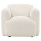 Dorset 3-piece Upholstered Round Track Arm Sofa Set White