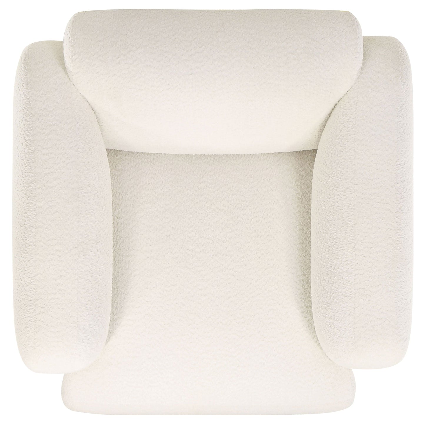Dorset 3-piece Upholstered Round Track Arm Sofa Set White