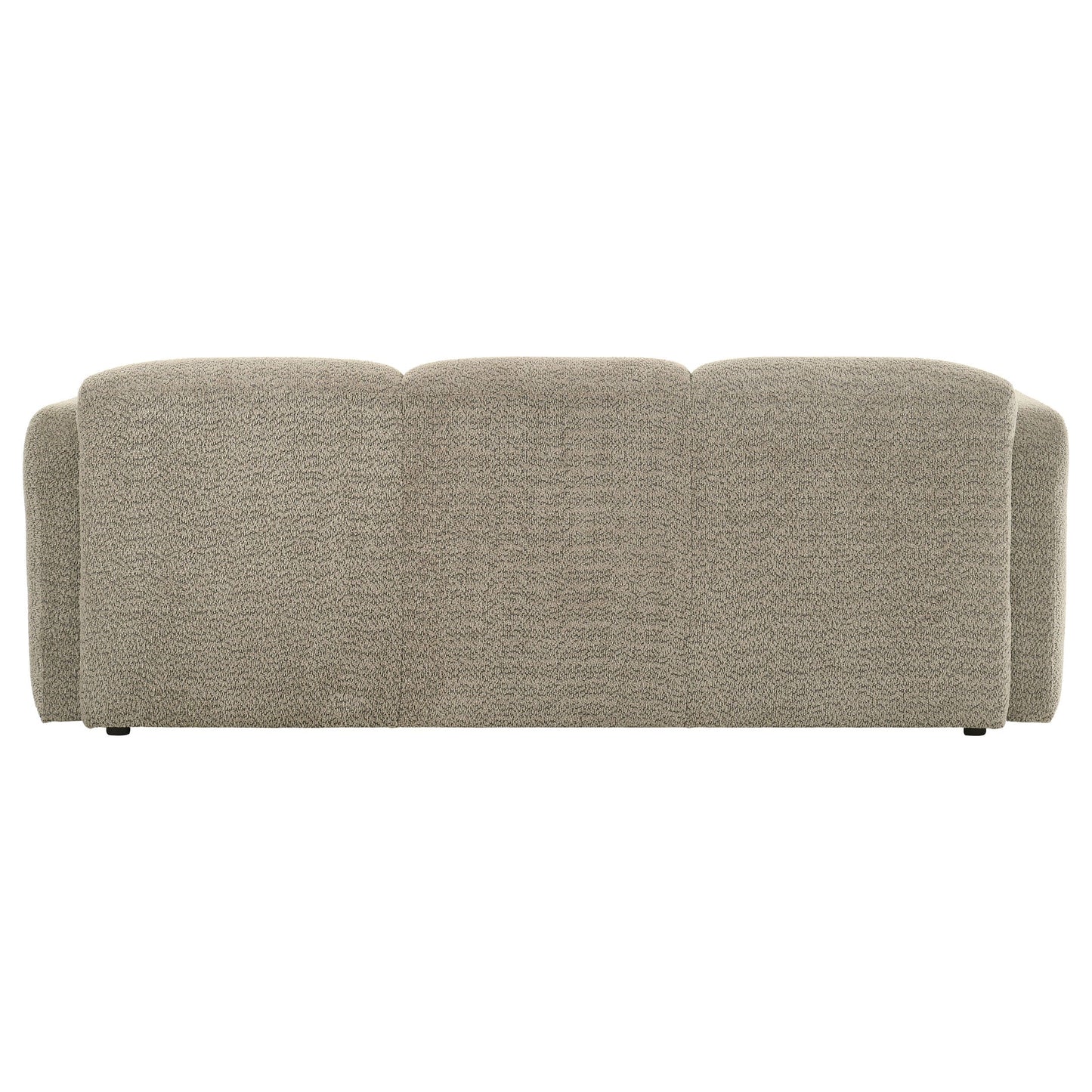 Dorset Fabric Upholstered Round Track Arm Sofa Brown