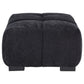 Octavia Fabric Rectangular Upholstered Ottoman Black