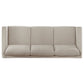 Islington Fabric Upholstered Panel Arm Sofa Taupe