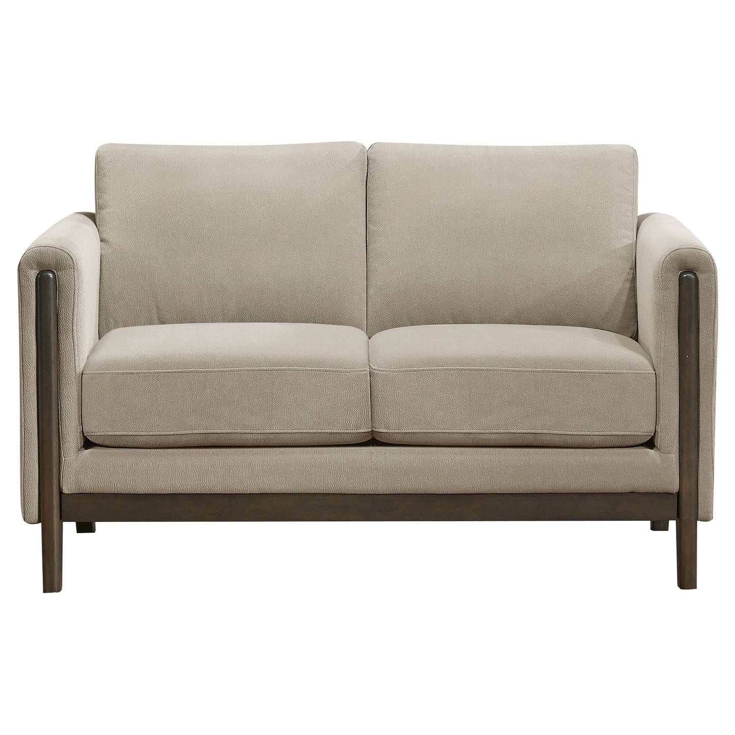 Islington 2-piece Upholstered Panel Arm Sofa Set Taupe