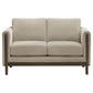 Islington 2-piece Upholstered Panel Arm Sofa Set Taupe