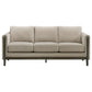 Islington 3-piece Upholstered Panel Arm Sofa Set Taupe