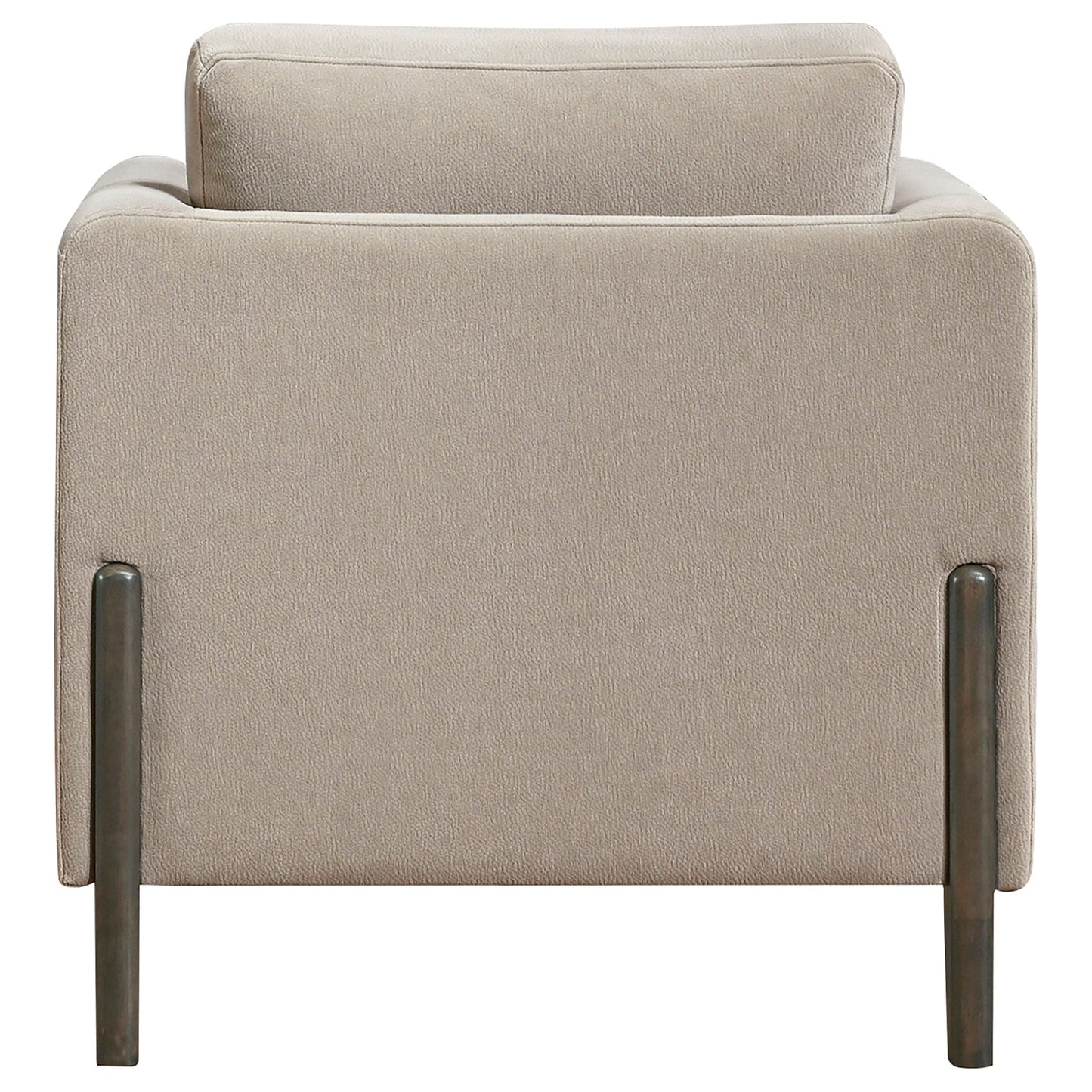 Islington Fabric Upholstered Panel Arm Accent Chair Taupe