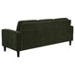Ruth 77-inch Fabric Upholstered Track Arm Sofa Matcha Green