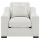 Ashlyn Fabric Upholstered Track Arm Accent Chair Sand