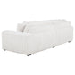 Jacana Corduroy Upholstered Dual Power Chaise Sofa Ivory