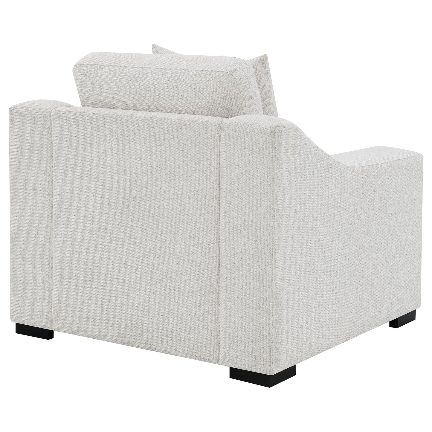 Ashlyn Fabric Upholstered Track Arm Accent Chair Sand