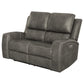 Brickston Triple Power Reclining Loveseat Charcoal