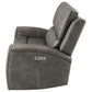 Brickston Triple Power Reclining Loveseat Charcoal