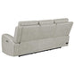Brickston Triple Power Reclining Sofa Grey