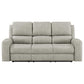Brickston Triple Power Reclining Sofa Grey