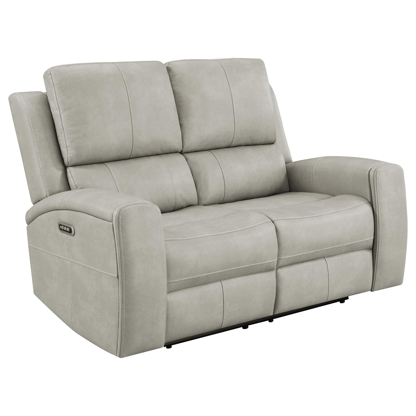 Brickston Triple Power Reclining Loveseat Grey