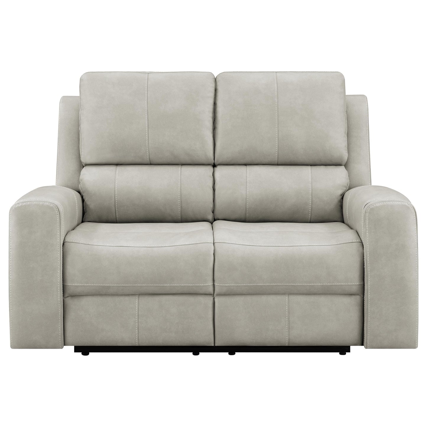 Brickston Triple Power Reclining Loveseat Grey