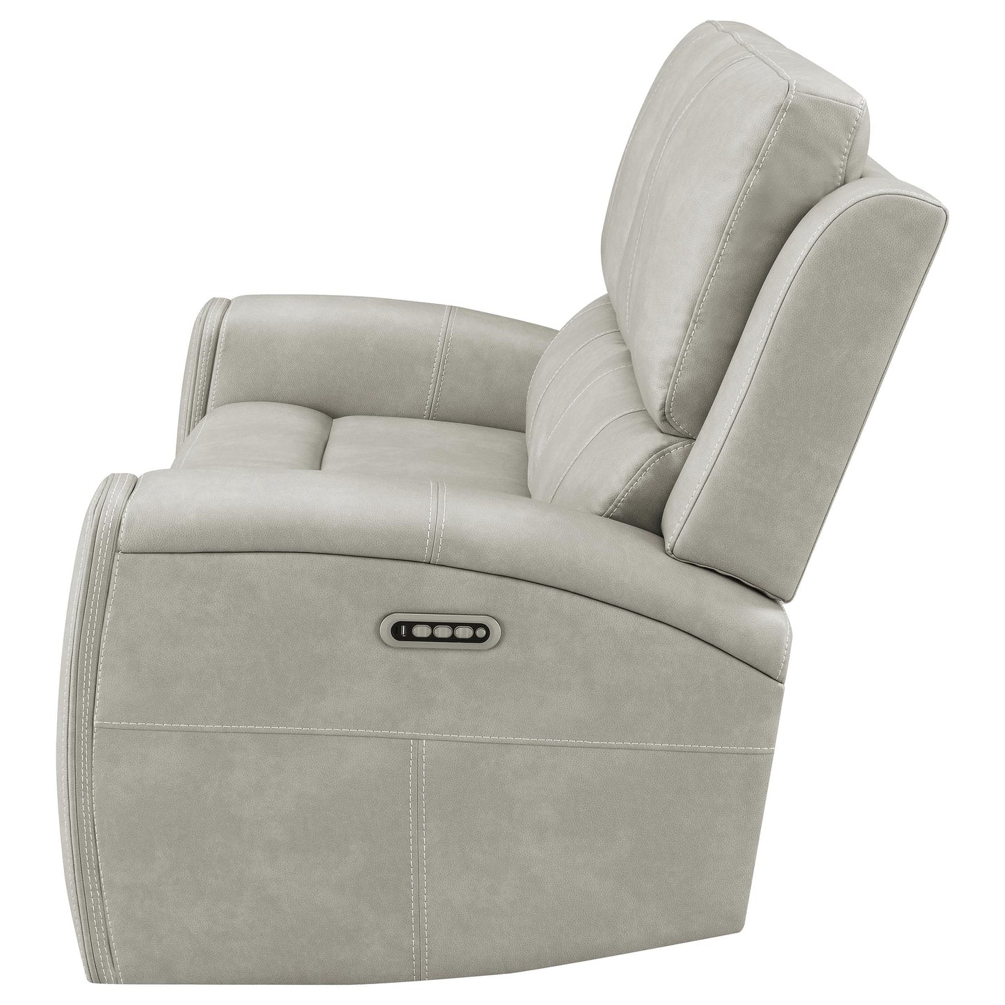 Brickston Triple Power Reclining Loveseat Grey