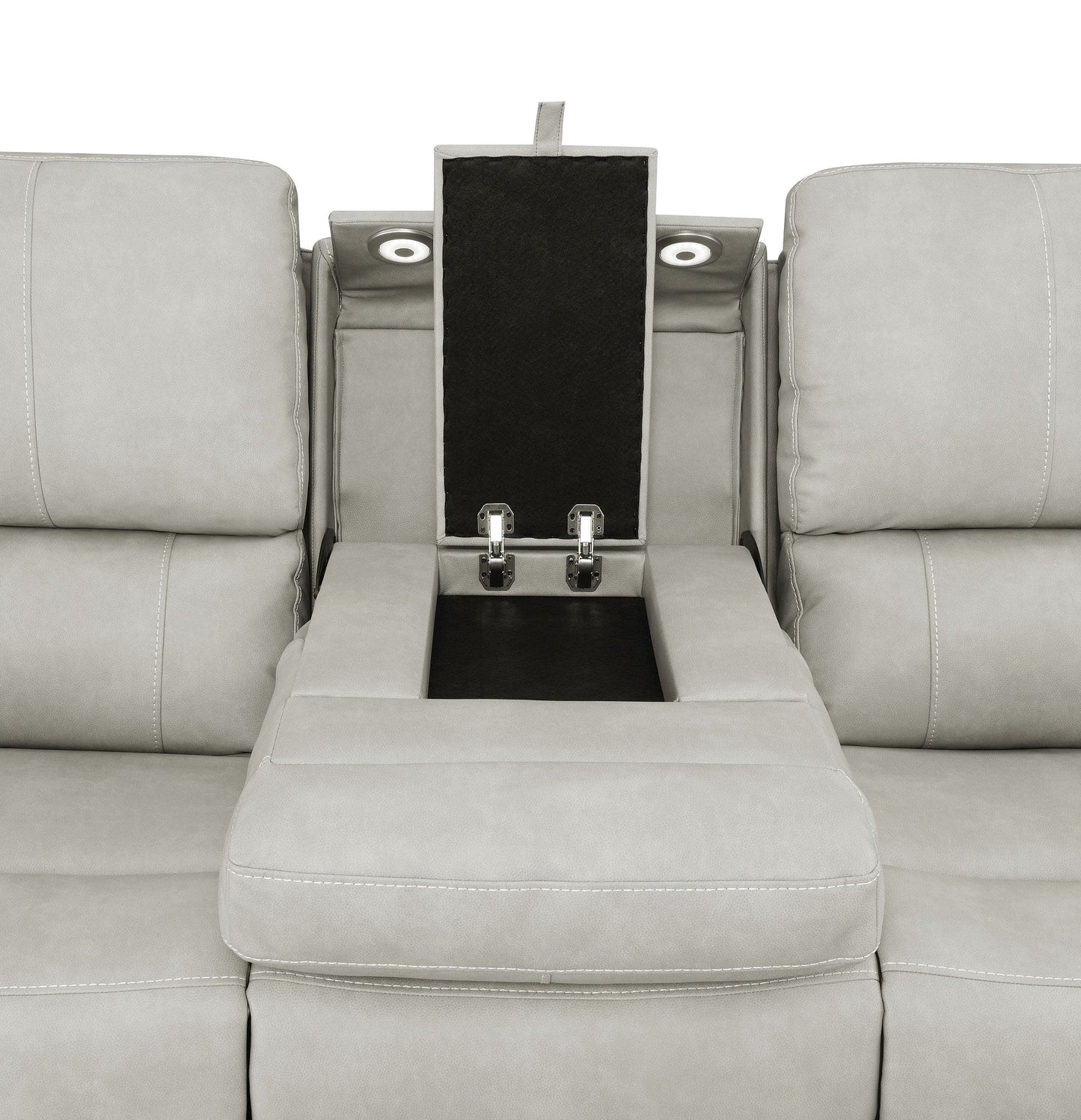 Brickston 3-piece Triple Power Reclining Sofa Set Grey