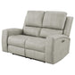 Brickston Triple Power Reclining Loveseat Grey